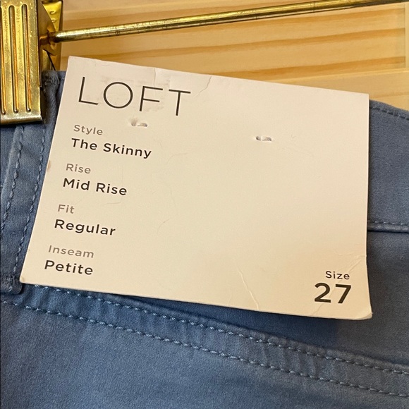 NWT LOFT Women's Straight Leg Blue Jeans - Picture 6 of 9